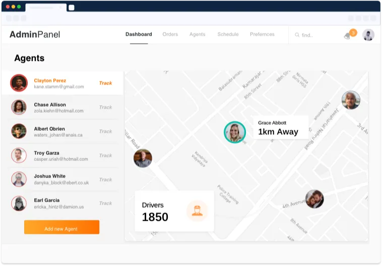 Manage Customers & Agents